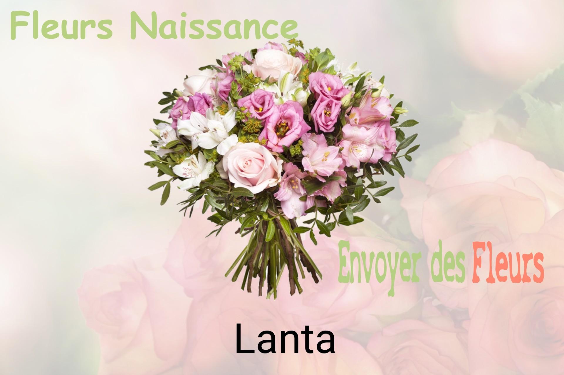 Bouquet de fleurs de naissance livré à Lanta